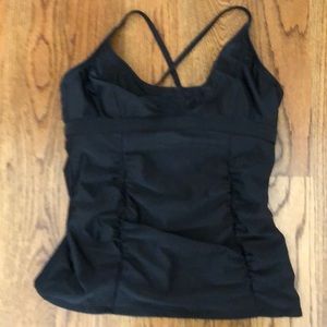 Black Athleta tankini swim top 36 B/C